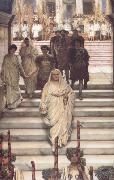 Alma-Tadema, Sir Lawrence The Triumph of Titus: AD 71 (mk23) Spain oil painting artist